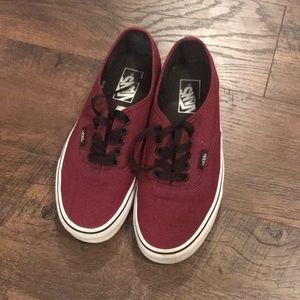 Burgundy Vans